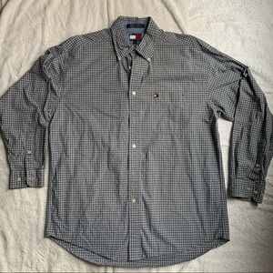 Blue Plaid Tommy Hilfiger Men’s L Button’d Shirt